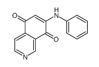 7-anilinoisoquinoline-5,8-dione Structure