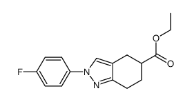 ethyl 2-(4-fluorophenyl)-4,5,6,7-tetrahydro-2H-indazole-5-carboxylate Structure