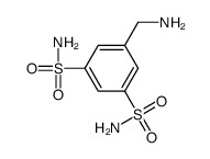 5-(aminomethyl)benzene-1,3-disulfonamide结构式
