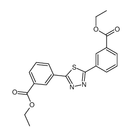 ethyl 3-[5-(3-ethoxycarbonylphenyl)-1,3,4-thiadiazol-2-yl]benzoate Structure