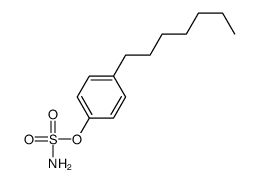 (4-heptylphenyl) sulfamate Structure
