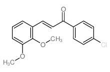 1-(4-chlorophenyl)-3-(2,3-dimethoxyphenyl)prop-2-en-1-one Structure