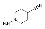1-aminopiperidine-4-carbonitrile结构式