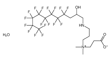 (2-carboxyethyl)-3-[(4,4,5,5,6,6,7,7,8,8,9,9,10,10,11,11,11-heptadecafluoro-2-hydroxyundecyl)amino]propyldimethylammonium hydroxide结构式