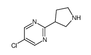 5-chloro-2-pyrrolidin-3-ylpyrimidine结构式