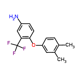 4-(3,4-Dimethylphenoxy)-3-(trifluoromethyl)aniline Structure