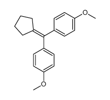 Bis-(4-methoxy-phenyl)-cyclopentyliden-methan结构式