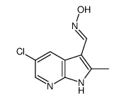 5-氯-2-甲基-1H-吡咯并[2,3-B]吡啶-3-羧醛肟结构式