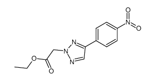 2-carbethoxymethyl-4-(4-nitrophenyl)-2H-1,2,3-triazole结构式