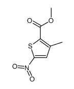 methyl 3-methyl-5-nitrothiophene-2-carboxylate结构式