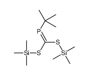 bis(trimethylsilylsulfanyl)methylidene-tert-butylphosphane Structure