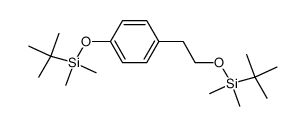 tert-butyl(4-(2-(tert-butyldimethylsilyloxy)ethyl)phenoxy)dimethylsilane结构式