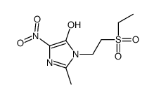 3-(2-ethylsulfonylethyl)-2-methyl-5-nitroimidazol-4-ol结构式