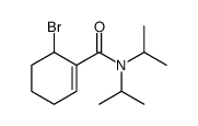 6-bromo-N,N-di(propan-2-yl)cyclohexene-1-carboxamide结构式