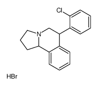 6-(2-chlorophenyl)-1,2,3,5,6,10b-hexahydropyrrolo[2,1-a]isoquinoline,hydrobromide结构式