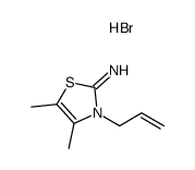 3-allyl-4,5-dimethylthiazol-2(3H)-imine hydrobromide Structure