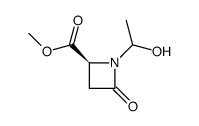 (4S)-N-(α-hydroxyethyl)-2-oxoazetidine-4-carboxylic acid methyl ester结构式