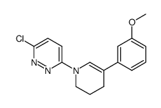 3-chloro-6-[3,4-dihydro-5-(3-methoxyphenyl)-1(2 H)-pyridinyl]-pyridazine Structure