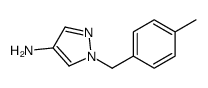 1-[(4-methylphenyl)methyl]pyrazol-4-amine structure