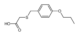 (4-propoxy-benzylsulfanyl)-acetic acid结构式