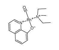 [Rh(8-oxiquinolinato)(CO)(NEt3)] Structure