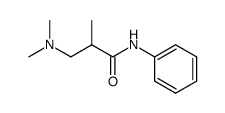 β-dimethylamino-isobutyric acid anilide结构式