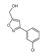 (3-(3-氯苯基)异噁唑-5-基)甲醇结构式