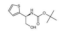 2(S)-t-Butoxycarbonylamino-2-(2-thienyl)ethanol Structure