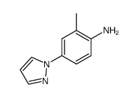 2-methyl-4-(1H-pyrazol-1-yl)aniline结构式