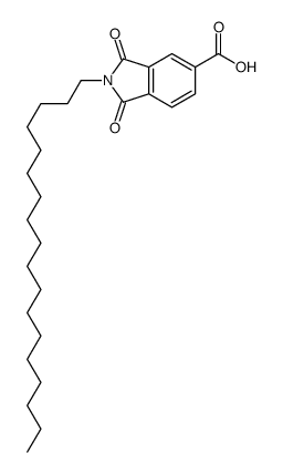 2-octadecyl-1,3-dioxoisoindole-5-carboxylic acid结构式