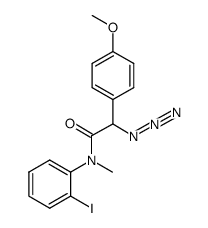 2-(4-methoxyphenyl)-2-azido-N-(2-iodophenyl)-N-methylacetamide结构式