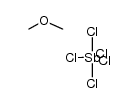 methoxymethane compound with pentachlorostiborane (1:1) Structure