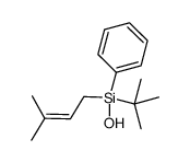 t-butyl(3-methyl-2-butenyl)phenylsilanol Structure