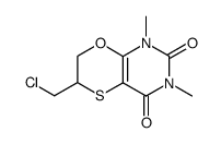 1,3-dimethyl-6-chloromethyl-2,4-dioxo-6,7-dihydropyrimido<4,5-b><1,4>-oxathiin Structure