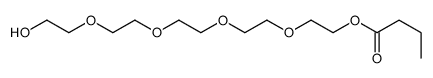 2-[2-[2-[2-(2-hydroxyethoxy)ethoxy]ethoxy]ethoxy]ethyl butanoate结构式