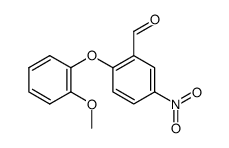 2-(2-methoxy-phenoxy)-5-nitro-benzaldehyde Structure