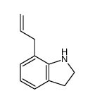 7-allyl-2,3-dihydro-1H-indole结构式