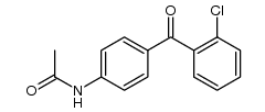 acetic acid-[4-(2-chloro-benzoyl)-anilide]结构式
