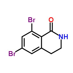 6,8-Dibromo-3,4-dihydro-1(2H)-isoquinolinone Structure