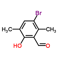 3-BROMO-6-HYDROXY-2,5-DIMETHYL-BENZALDEHYDE Structure