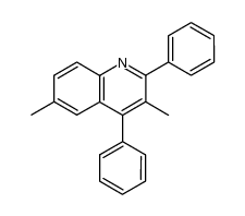 3,6-dimethyl-2,4-diphenylquinoline Structure