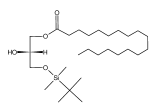(R)-(+)-1-stearoyl-3-(tert-butyldimethylsilyl)-sn-glycerol结构式