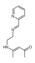 4-[2-(pyridin-2-ylmethylideneamino)ethylamino]pent-3-en-2-one Structure