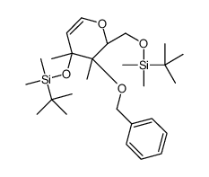 4-O-Benzyl-3,6-di-O-tert-butyldimethylsilyl-D-glucal结构式