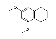 (3-methoxy-5,6,7,8-tetrahydronaphthalen-1-yl)(methyl)sulfane Structure