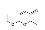 4,4-diethoxy-2-methylbut-2-enal Structure