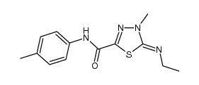 5-ethylimino-4,5-dihydro-4-methyl-N-p-tolyl-1,3,4-thiadiazole-2-carboxamide Structure