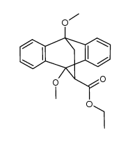 ethyl 9,10-dimethoxy-9,10-dihydro-9,10-ethanoanthracene-11-carboxylate Structure