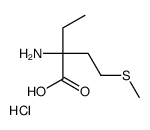 2-amino-2-ethyl-4-methylsulfanylbutanoic acid,hydrochloride结构式