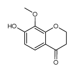 7-hydroxy-8-methoxy-2,3-dihydro-4H-1-benzopyran-4-one Structure